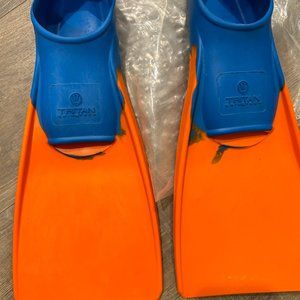 Tritan floating swim fins adult size 1-3